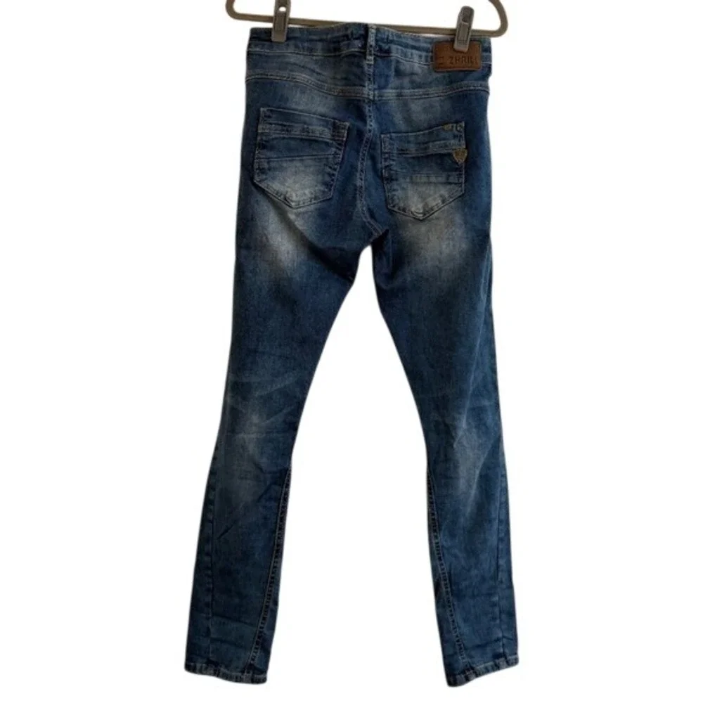 ZHRiLL Designer Turkish Denim Slim Fit Jeans | Size 27 (29) |‎ Button Fly